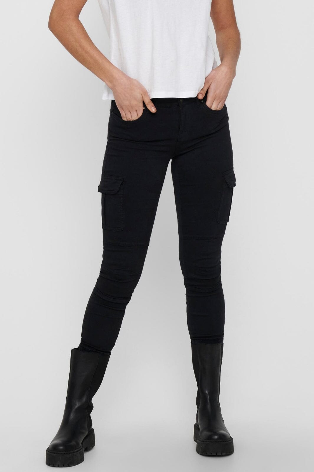 Only - Onlmissouri Reg Cargo - 3372093 Black Black Washed Bukser 