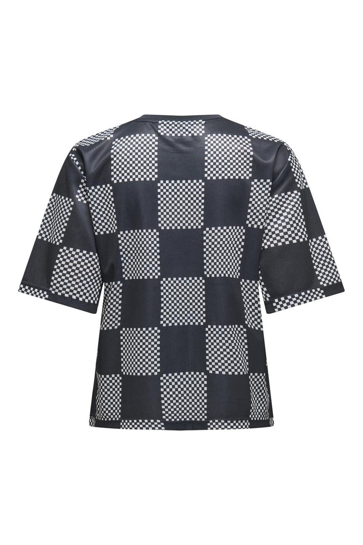 Only - Onlmoto S/S Racing T-Shirt Xt - 4723290 Black W White