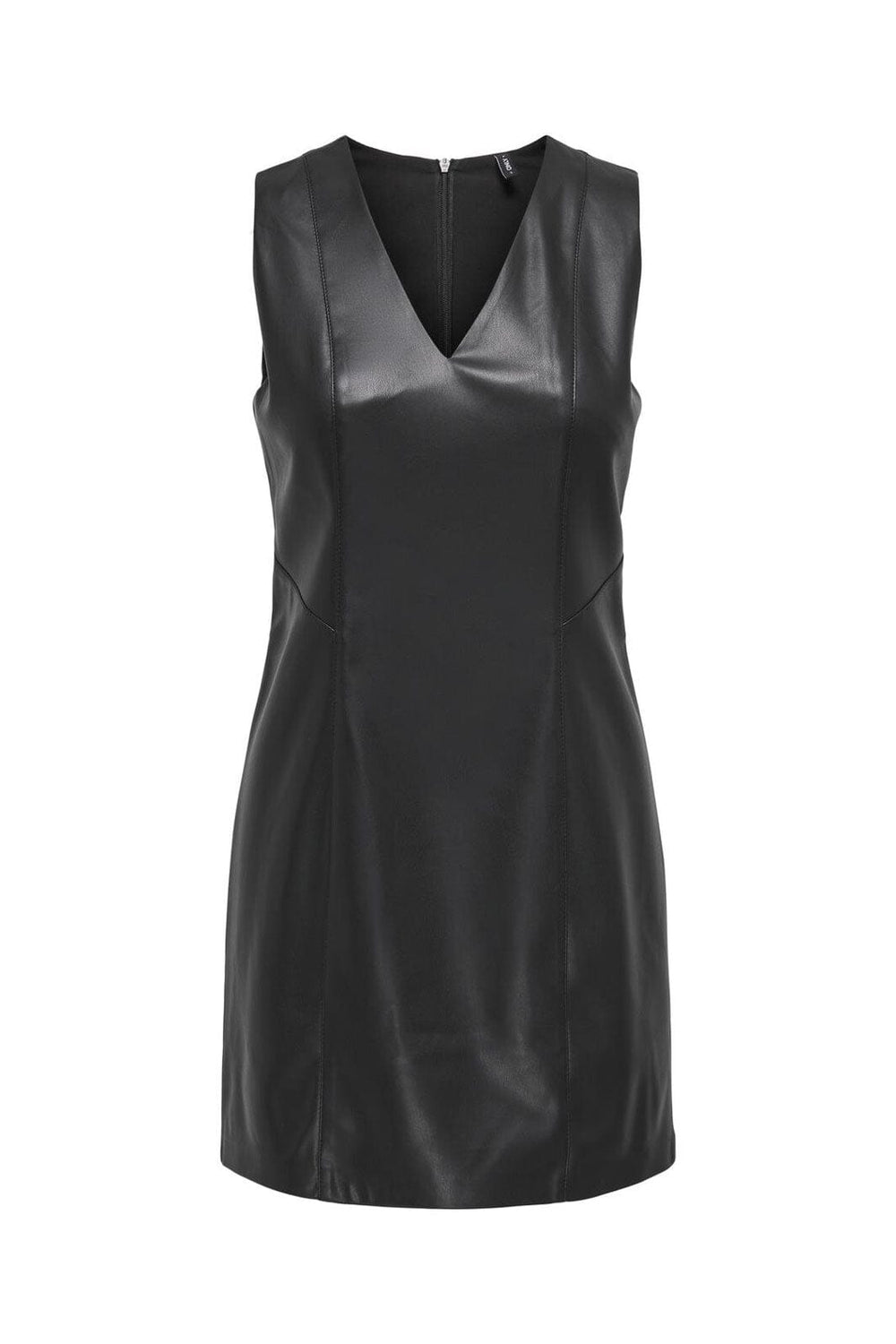 Only - Onlnelly Faux Leather Dress - 4880798 Black