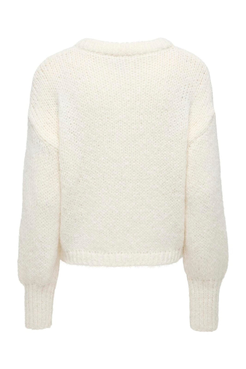 Only - Onlnordic Ls Cuff Cardigan Knt - 5054098 Snow White Dtm Buttons