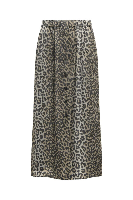 Only - Onlnova Life Elite Button Skirt - 4746548 Timber Wolf 631 Wildlife