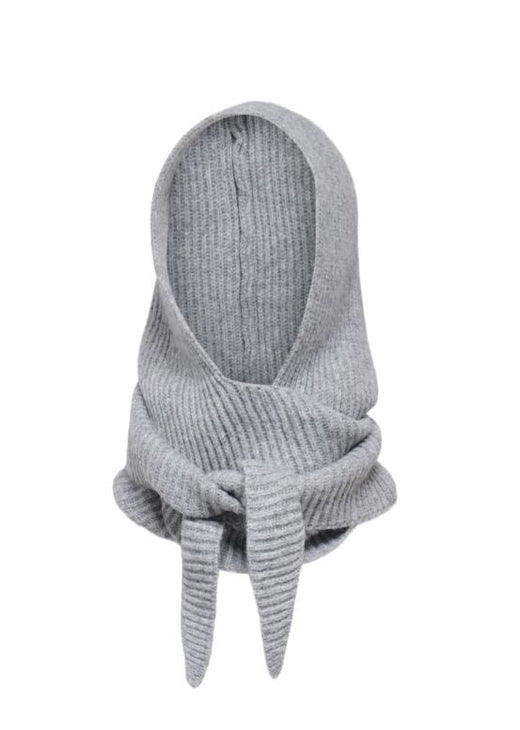 Only - Onlpatrizia Hooded Scarf Acc - 4962323 Light Grey Melange Tørklæder 
