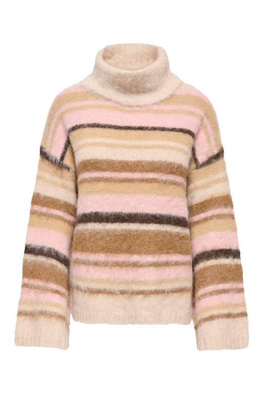 Only - Onlperil Ls Rollneck Knt - 5086822 Birch Thin/Humus/Breen/Coffee B/Pale L/Mel