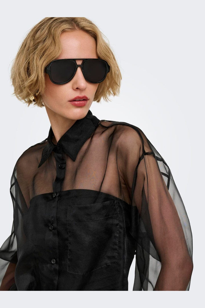 Only - Onlpraia L/S Button Shirt - 5117097 Black