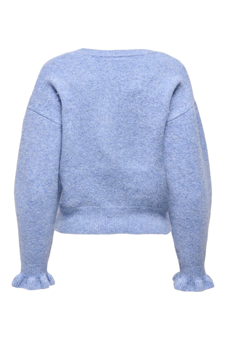 Only - Onlrima Life Ls Button Cardigan Knt - 4954761 Ultramarine Melange/Pearl Button