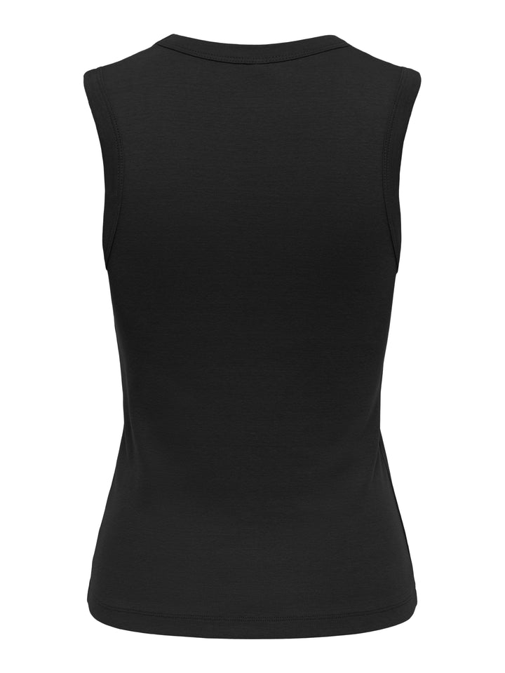 Only - Onlrina V-Neck Tank Top S/L - 5164855 Black Toppe 