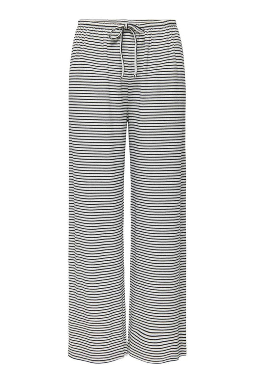 Only - Onlsaga Loose Pant - 4887145 Cloud Dancer Black Bukser 