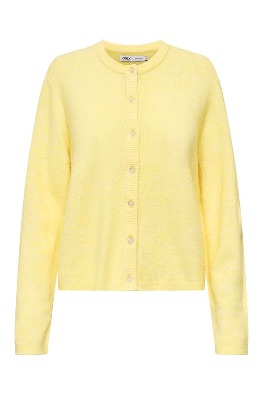 Only - Onlsimoni L/S O-Neck Cardigan Knt - 4987974 Mellow Yellow Melange