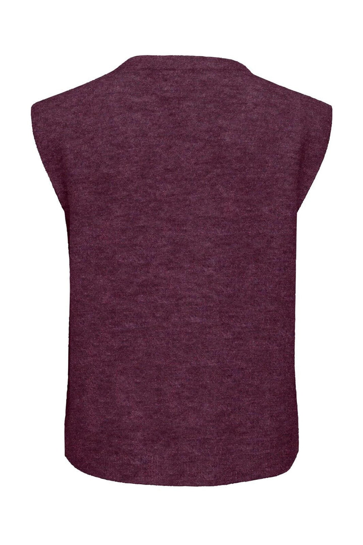 Only - Onlsimoni Vest Knt - 5111356 Mauve Wine Melange