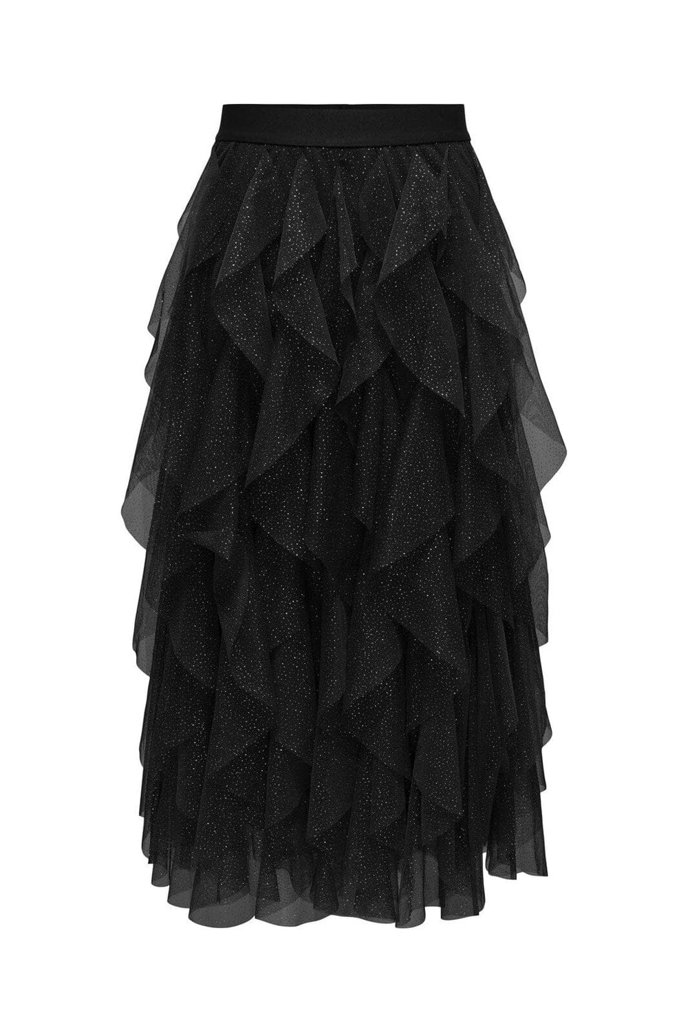 Only - Onlsky Glitter Skirt - 4674334 Black Black Glitter