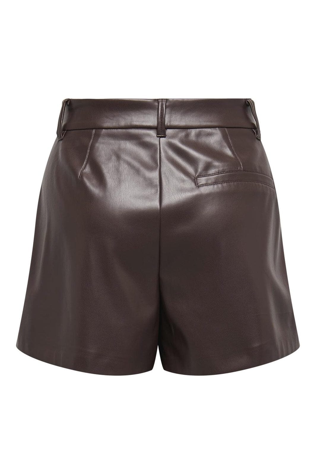 Only - Onlsmooth Faux Lea Shorts Cc - 4786411 Seal Brown