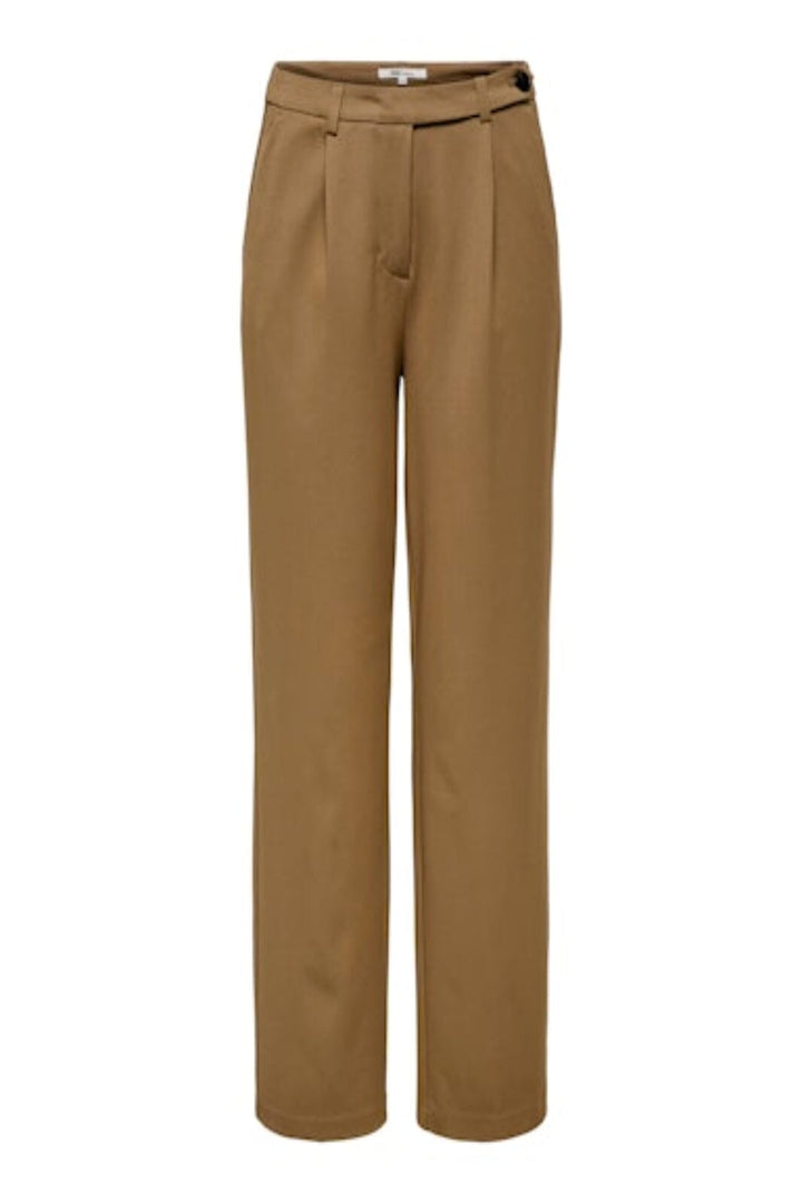 Only - Onlsulajma Life Str Pant Cc Tlr - 4785293 Cocoa Créme Bukser 