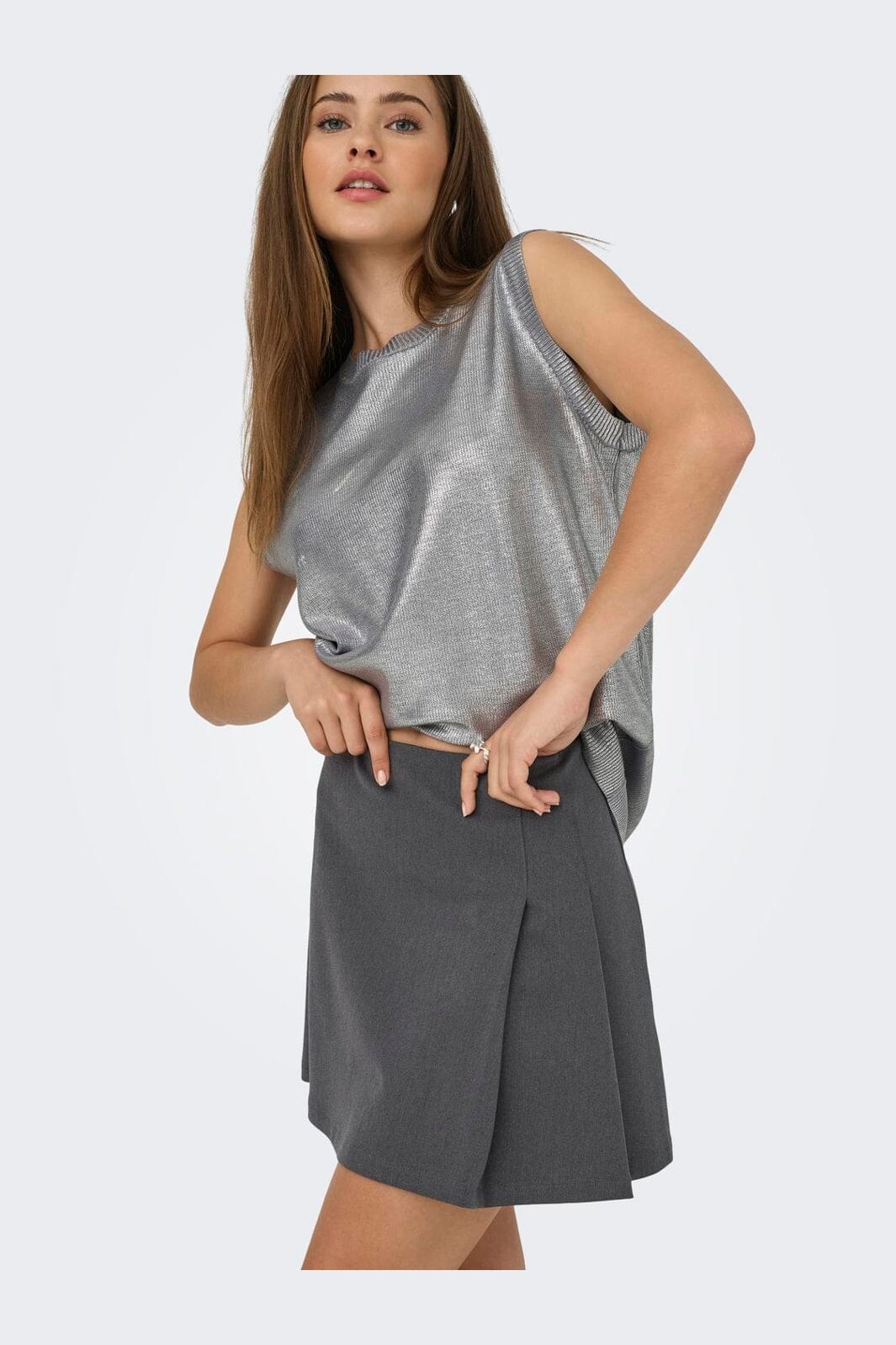 Only - Onlsulajma Pleat Skirt Cc Tlr - 4785323 Phantom