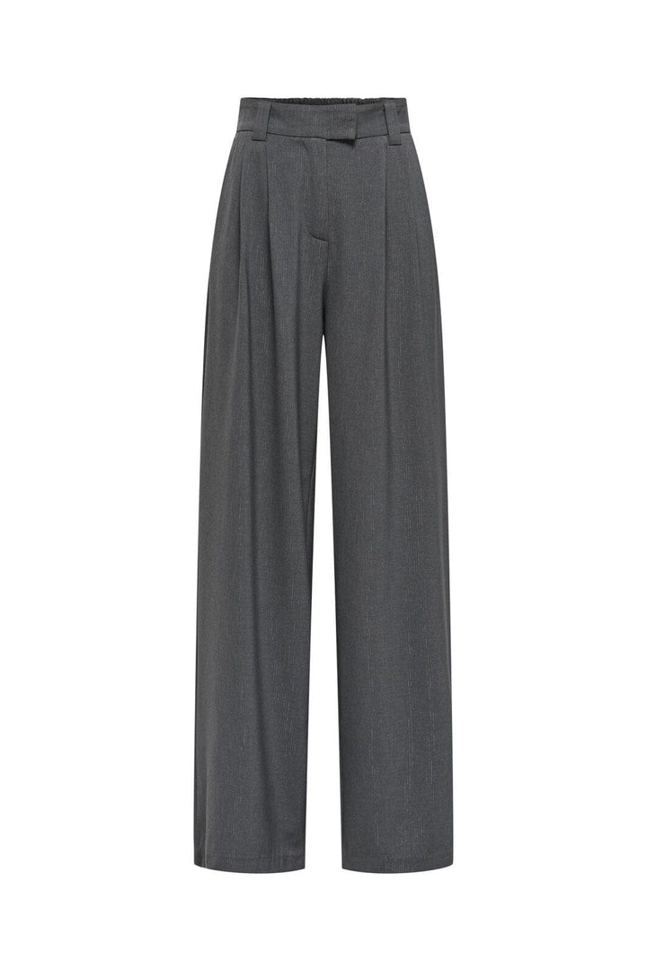 Only - Onlsvea-Sino Life Pinglit Pant Tlr - 4857948 Dark Grey Lurex Pinstripe