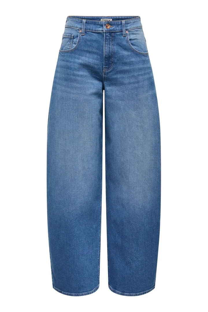 Only - Onltamy Barrel Epp - 4968777 Medium Blue Denim Jeans 