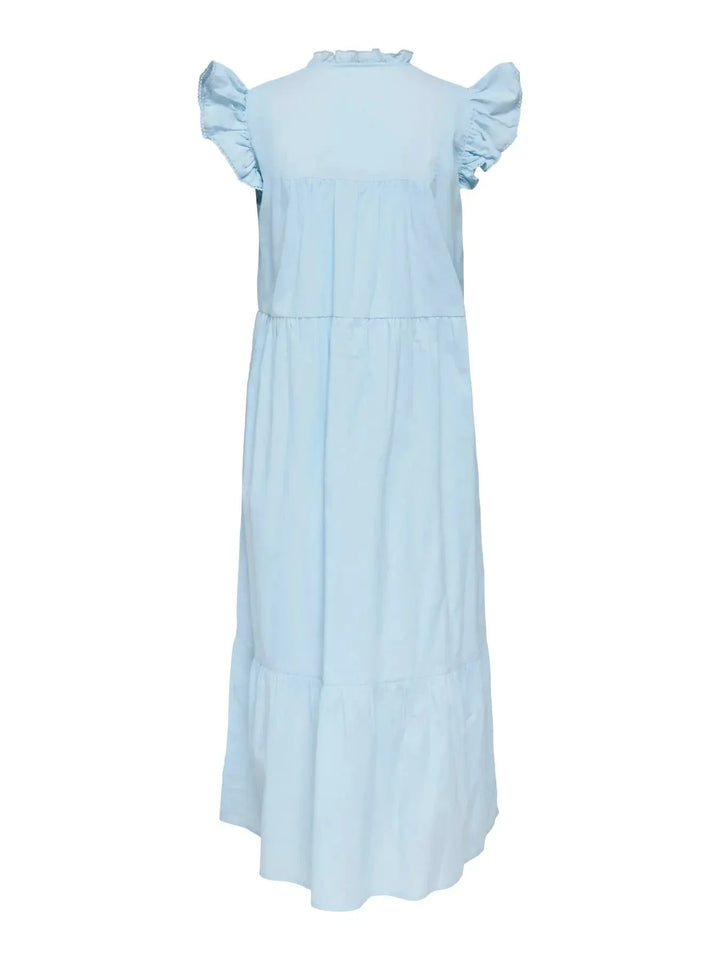Only - Onltea-Idris S/L Frill Tape Dress - 5014281 Dream Blue Kjoler 