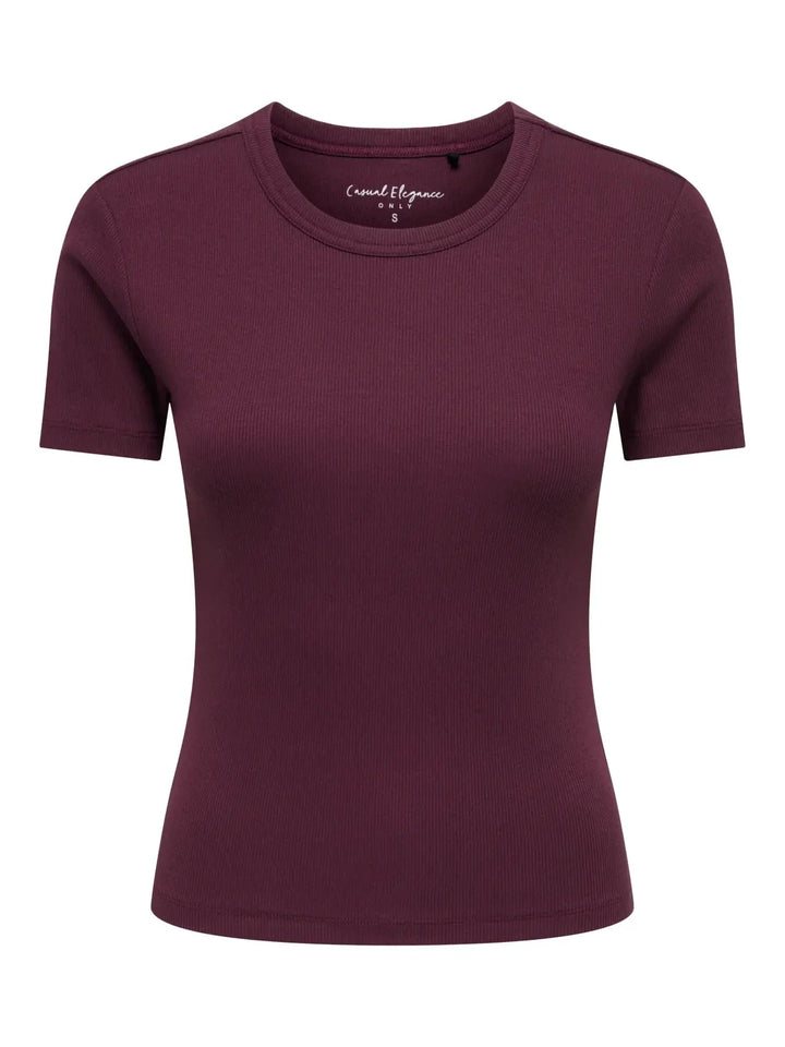 Only - Onlval S/S O-Neck Top - 5051287 Fig T-shirts 