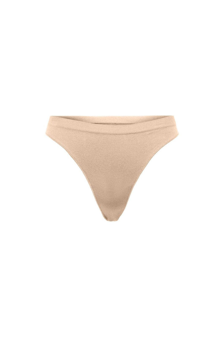 Only - Onlvicky Rib Seamless Thong Acc - 4792326 Peach Taffy