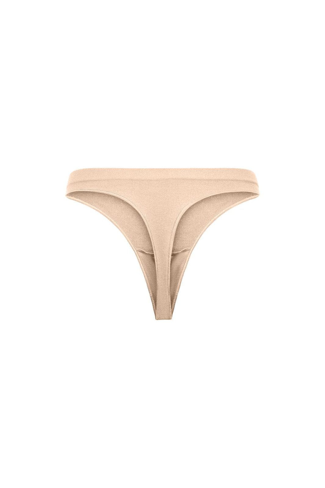 Only - Onlvicky Rib Seamless Thong Acc - 4792326 Peach Taffy