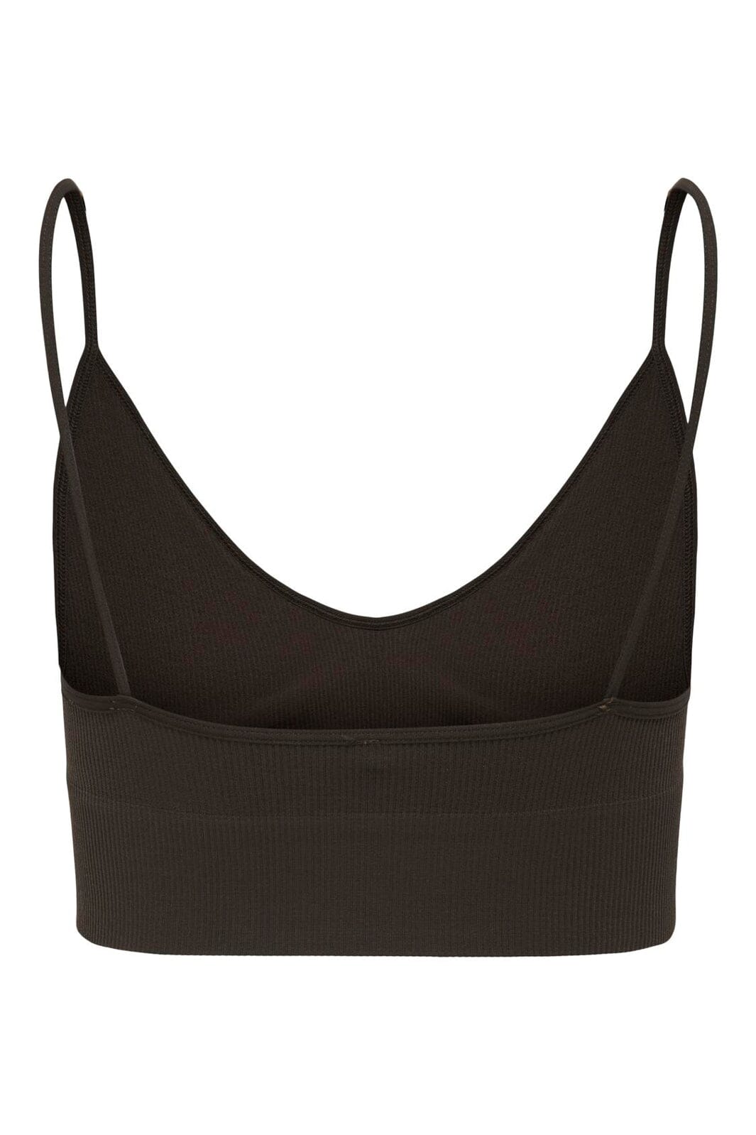 Only - Onlvicky Rib Seamless Vneck Top Acc - 4819326 Seal Brown