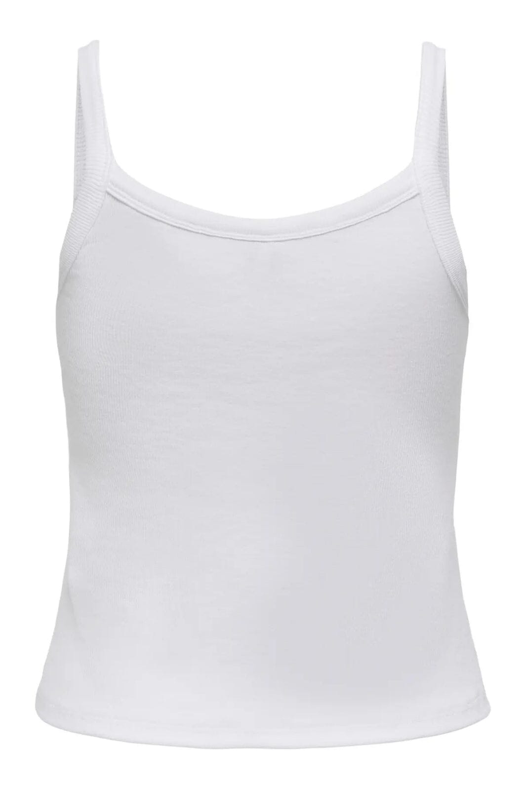 Only - Onlvira S/L Rib Top - 4941103 Bright White
