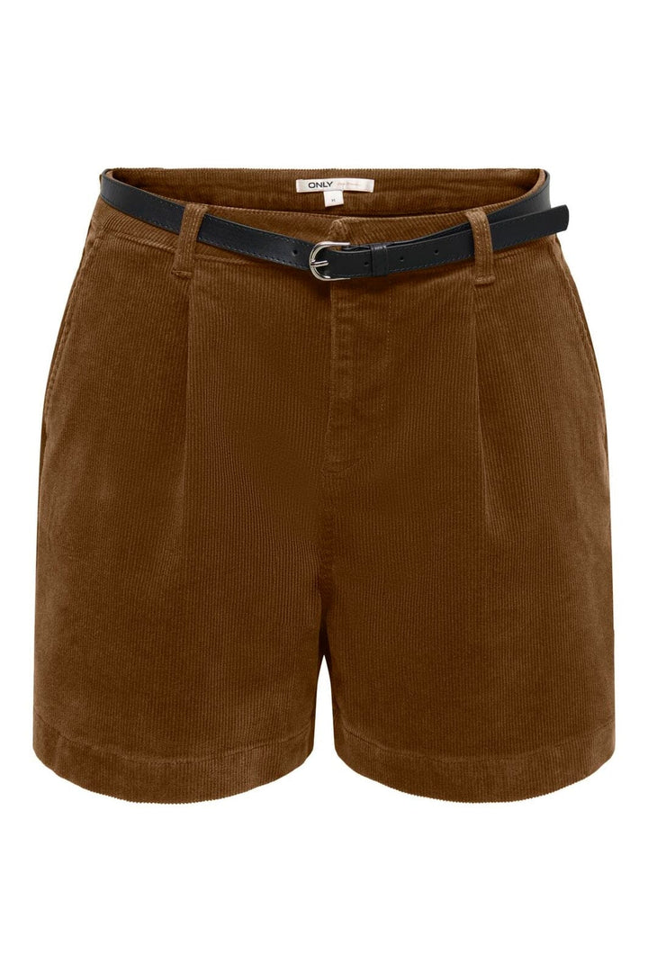 Only - Onlzeva Belt Cord Shorts Cc - 5101093 Bison