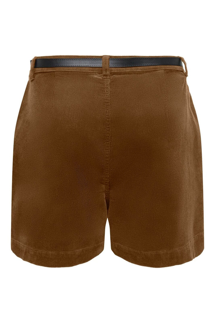 Only - Onlzeva Belt Cord Shorts Cc - 5101093 Bison