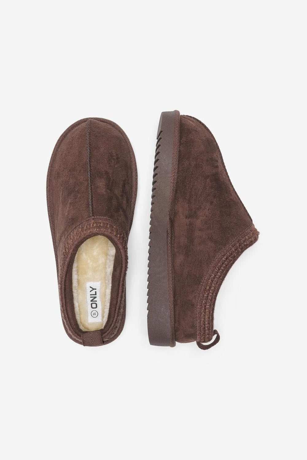 Only Shoes - Onlstella Teddy Lined Slipper - 4841782 Tiramisu