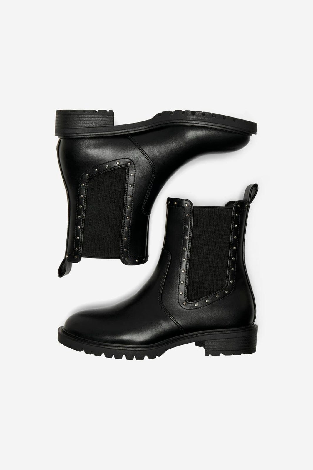 Only Shoes - Onltina-13 Studded Chelsea Boot - 4565590 Black