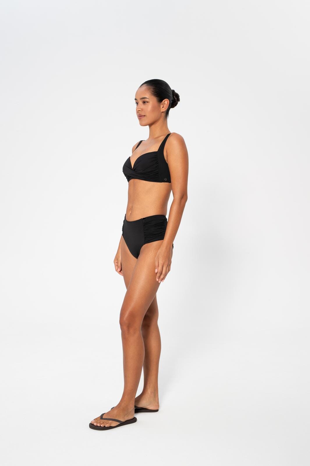 Panos Emporio - Medea Solid Top Bikini Top Pews2125 - Black