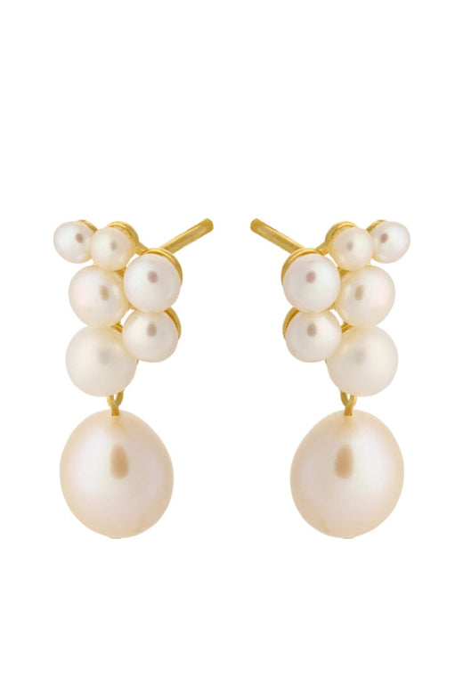 Pernille Corydon Jewellery - Ocean Treasure Earsticks - Gold Plated Øreringe 