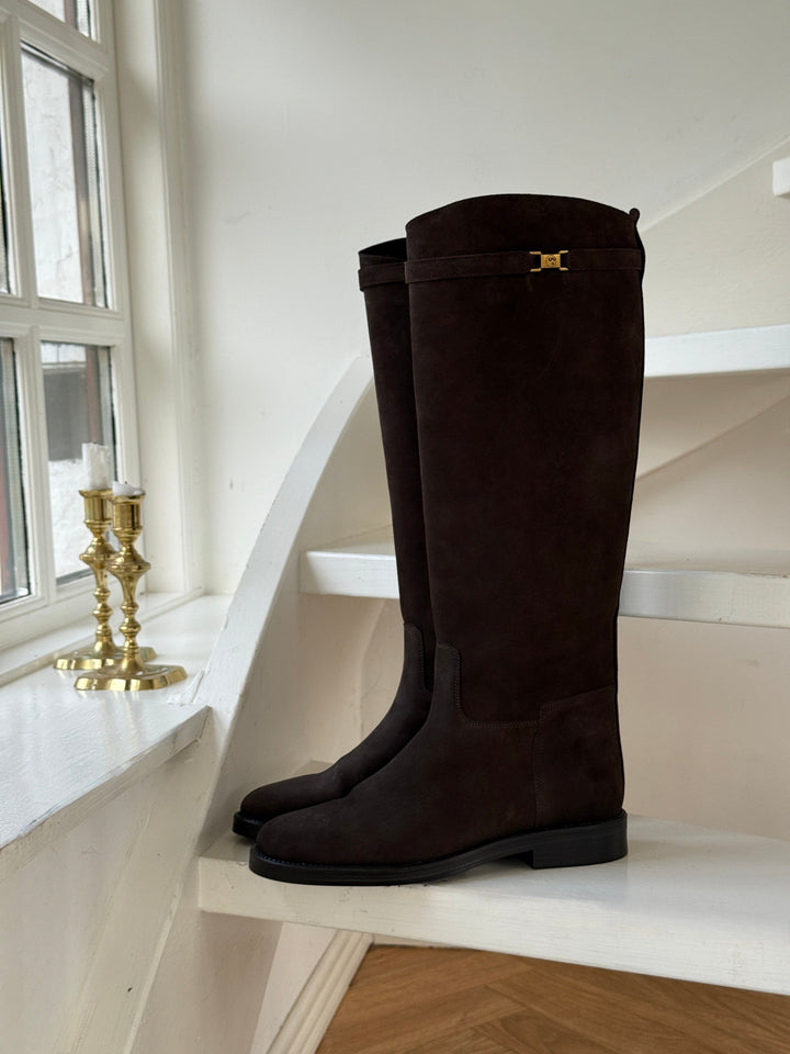 Phenumb Copenhagen - Equestra Long S Suede PB-D11-EQUES-S - Black Støvler 