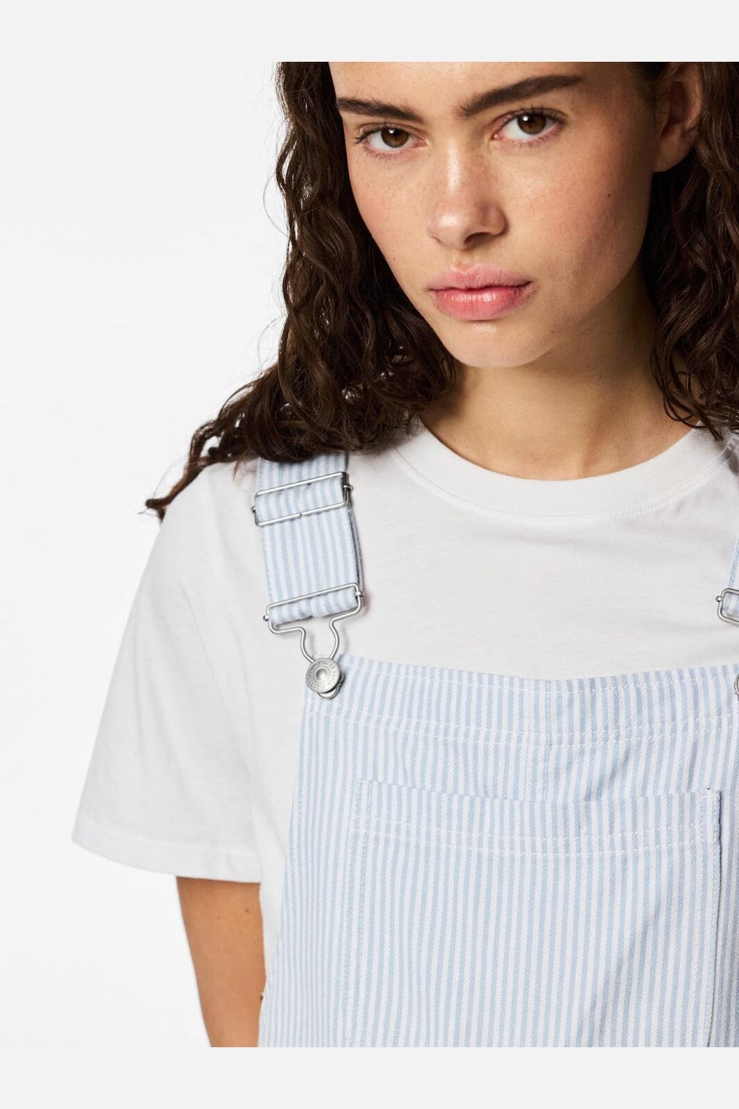 Pieces - Pcallo Dungaree Fsy - 5105196 Cashmere Blue Cloud Dancer