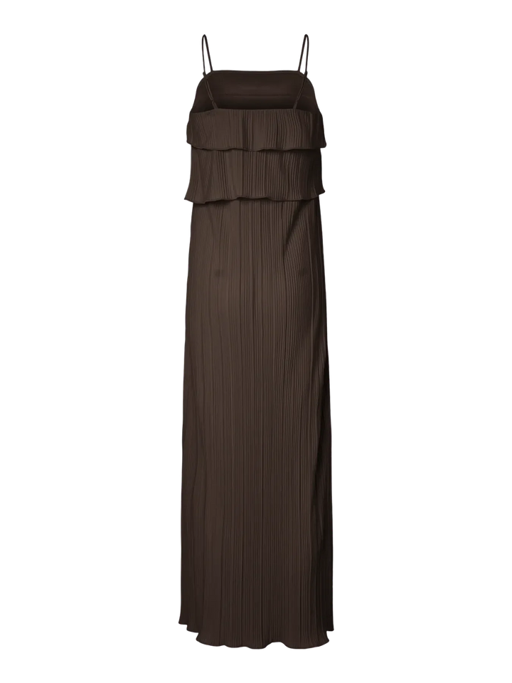 Pieces - Pcamber Sl Ankle Layred Dress Kca - 5104446 Hot Fudge Kjoler 
