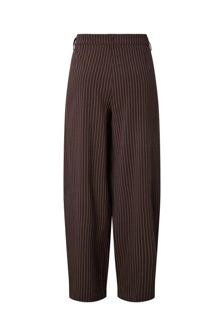 Pieces - Pcanja Bosella Barrel Pants - 5200648 Delicioso Pinstripes