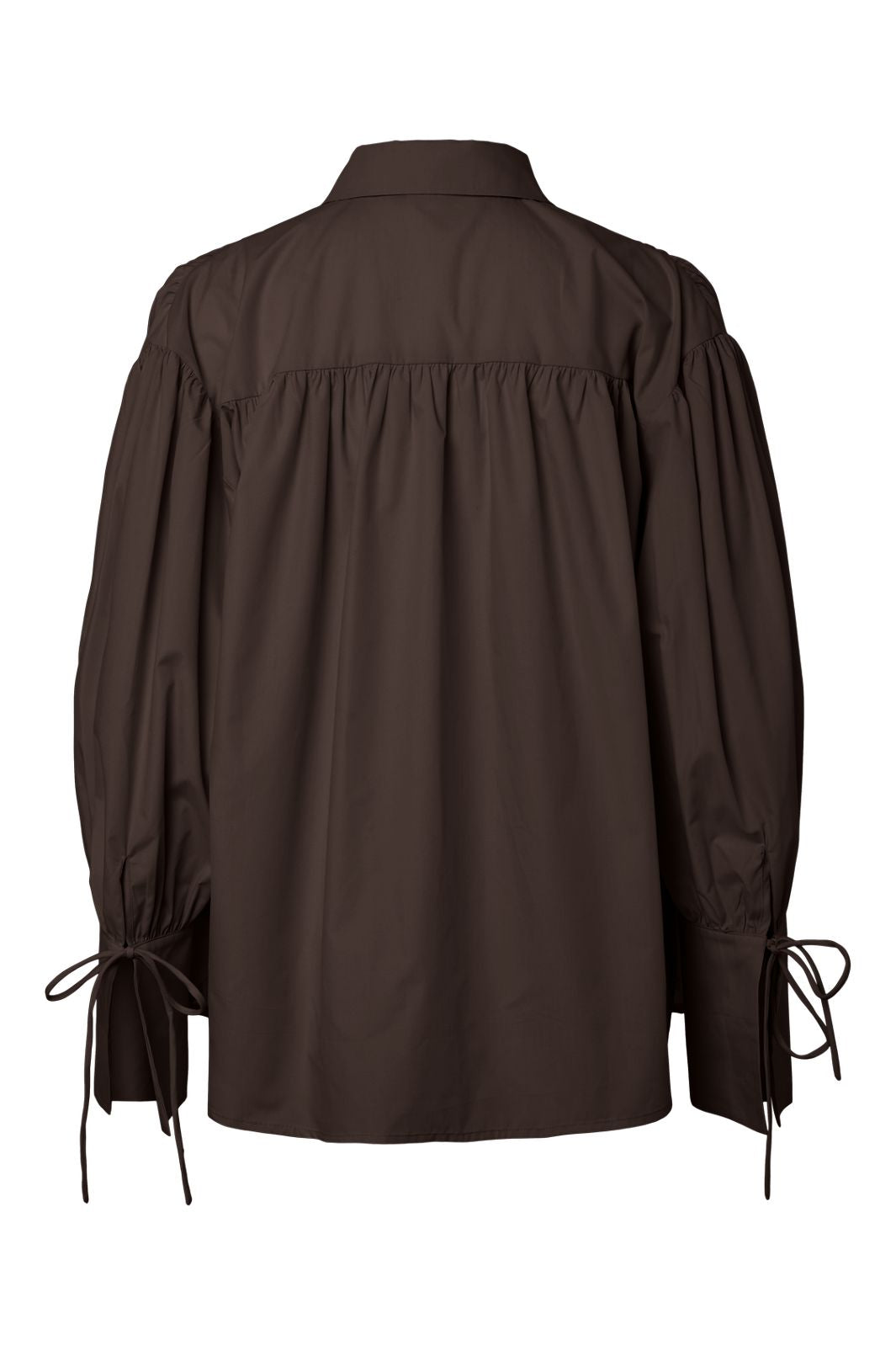 Pieces - Pcanni Ls Pleated Detail Shirt - 5129632 Hot Fudge