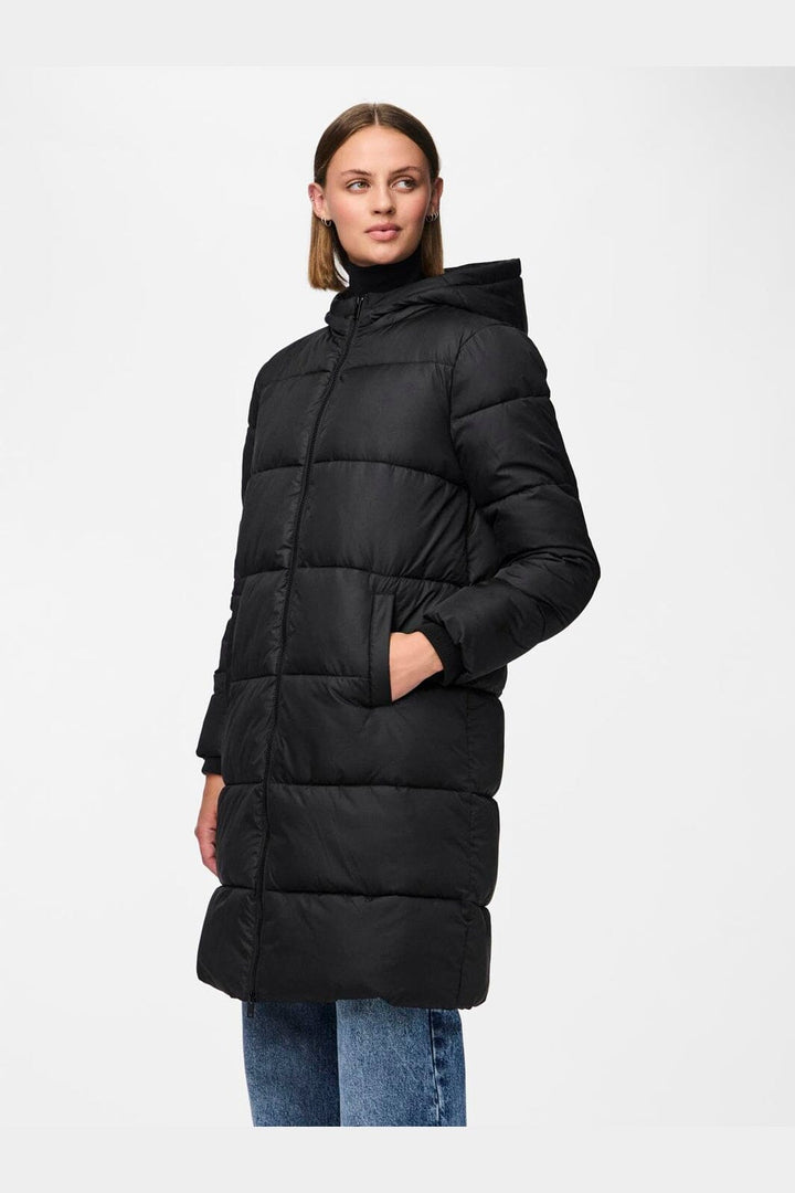 Pieces - Pcbee New Long Puffer Jacket - 3718779 Black