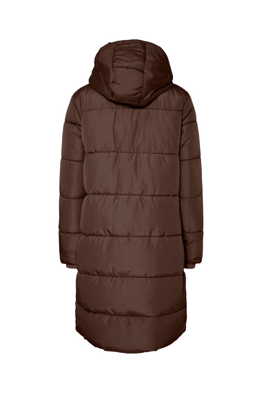Pieces - Pcbee New Long Puffer Jacket - 5074039 Hot Fudge