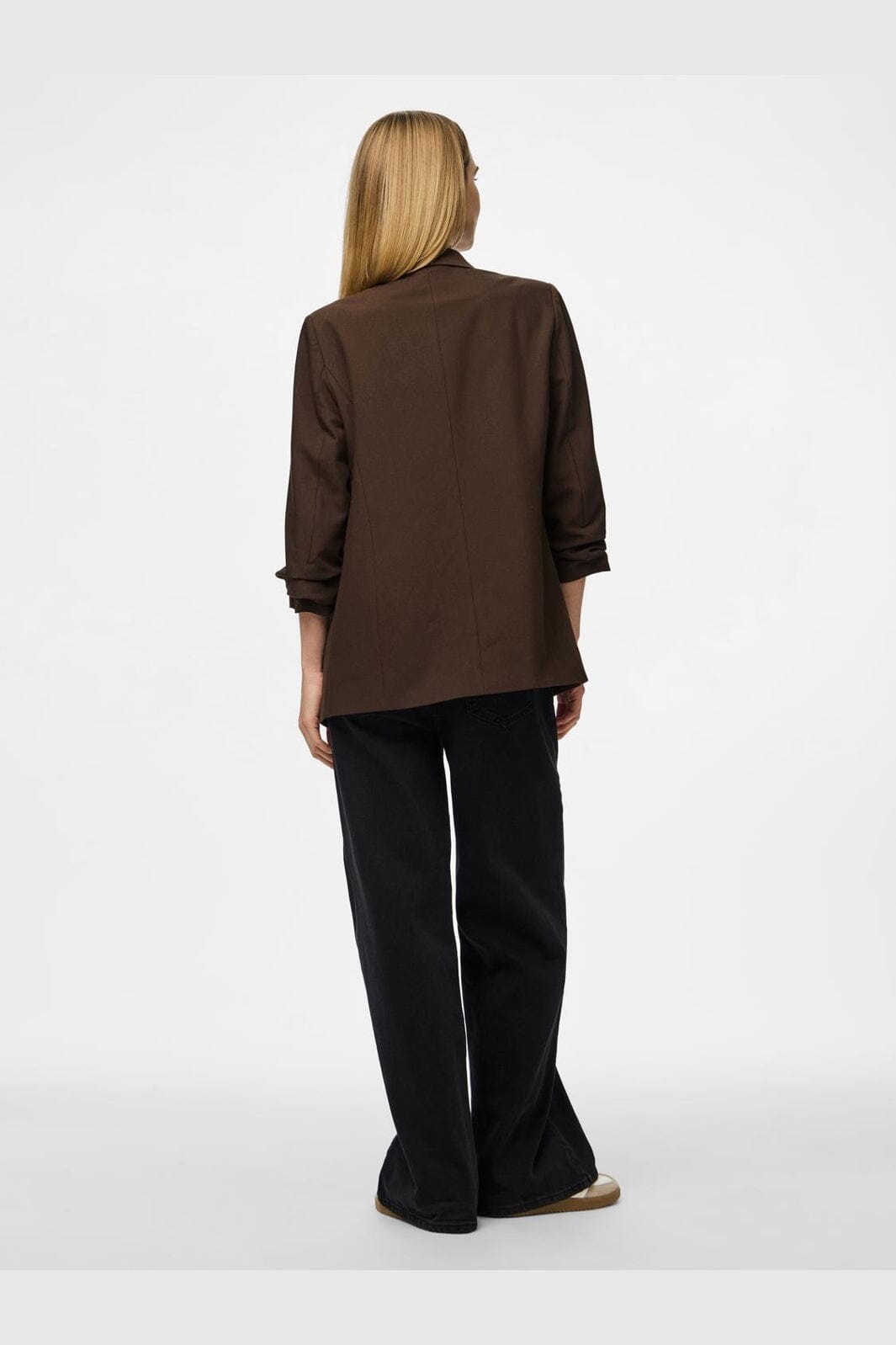 Pieces - Pcbosella 3/4 Blazer - 4802362 Hot Fudge