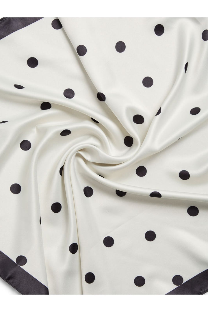 Pieces - Pcdonnie Square Scarf - 4993263 Birch Polka Dots