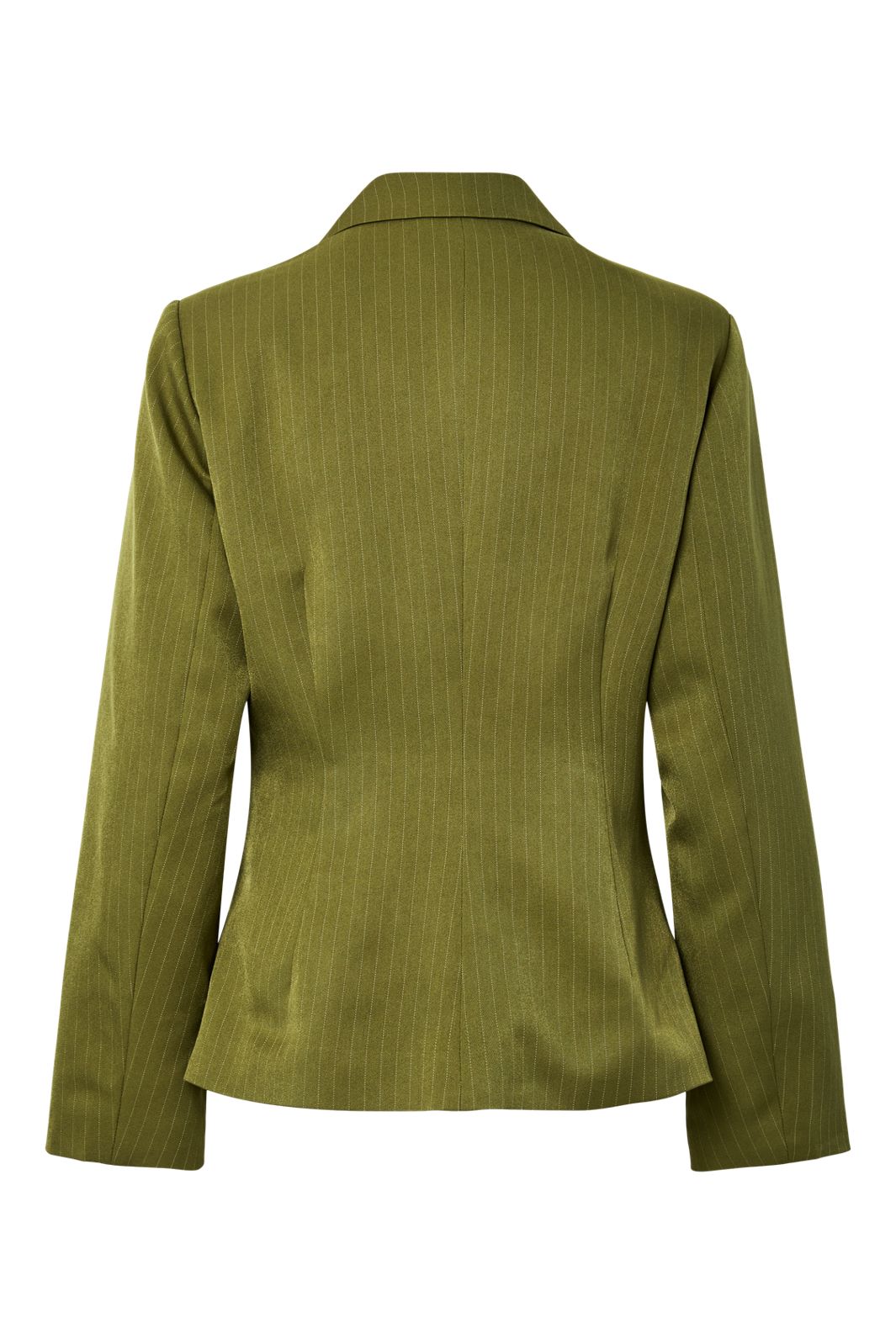 Pieces - Pcfalka Ls Fittet Pinstriped Blazer - 4985125 Sphagnum Pinstripe