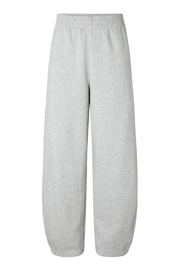 Pieces - Pcfilucca Barrel Pants - 5080302 Light Grey Melange Sweatpants 