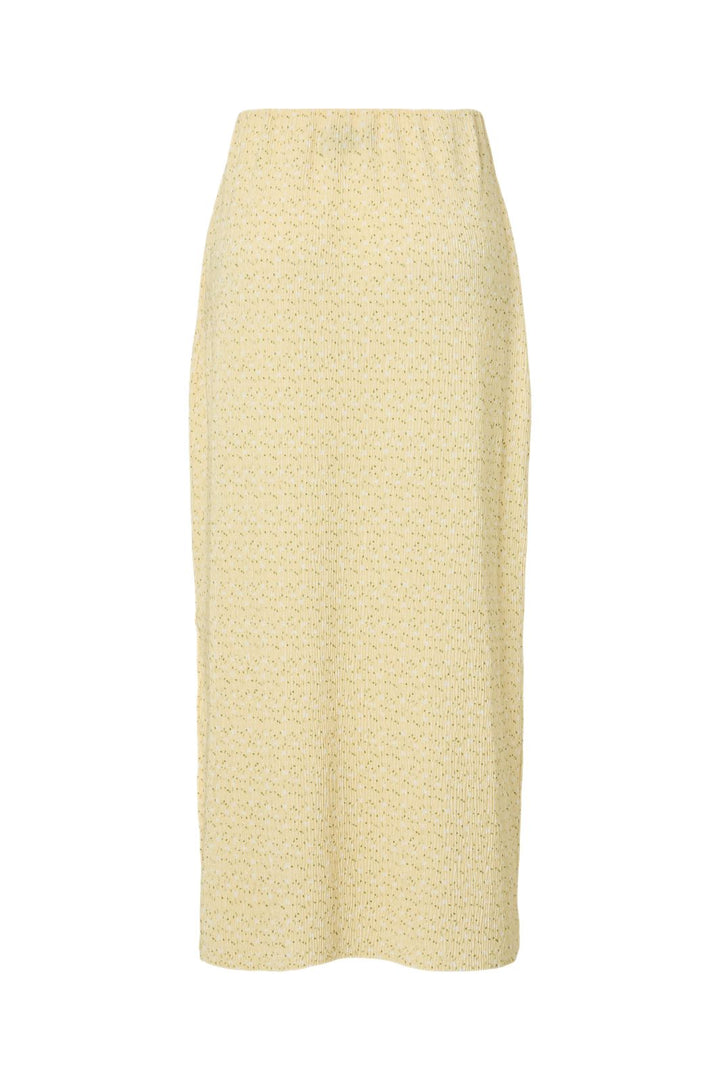 Pieces - Pcflora Ankle Skirt Msa - 4976249 French Vanilla Small White Flowers