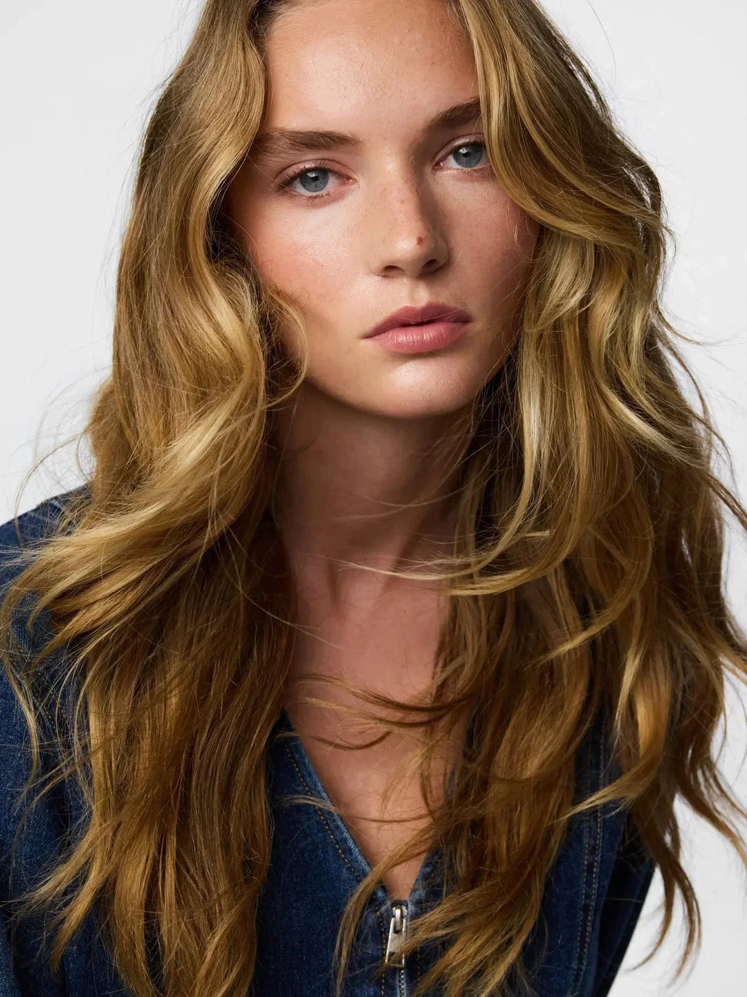 Pieces - Pcflora Ls Denim Shirt - 4930956 Dark Blue Denim Skjorter 