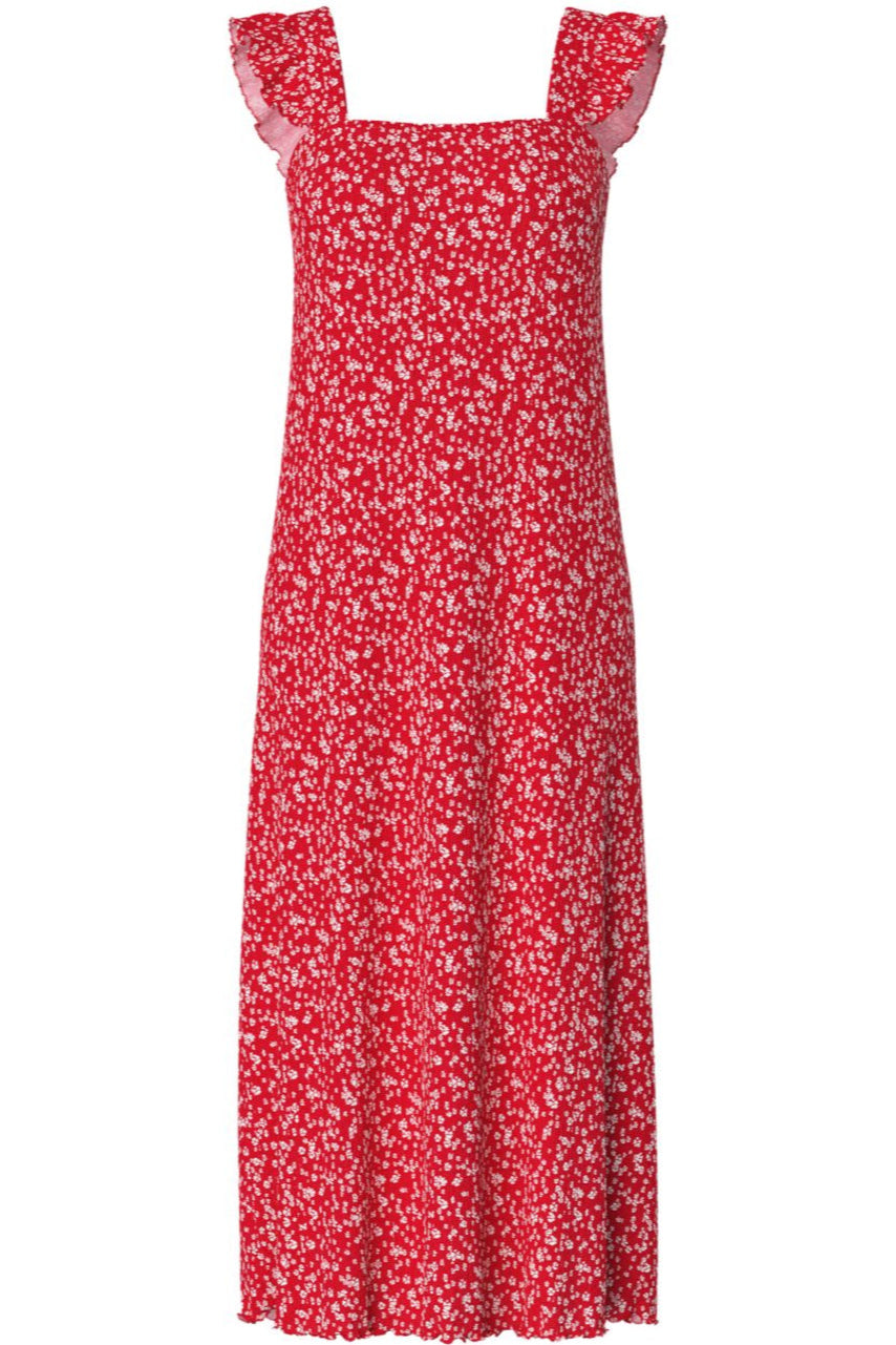 Pieces - Pcflora Strap Flounce Dress - 4699184 Lollipop Small Flower