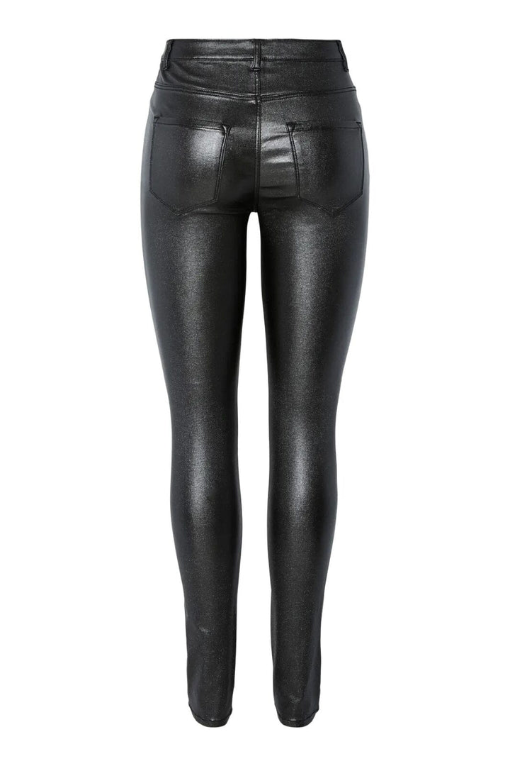 Pieces - Pchighskin Wear Glitter Jeggings - 4789721 Black Glitter