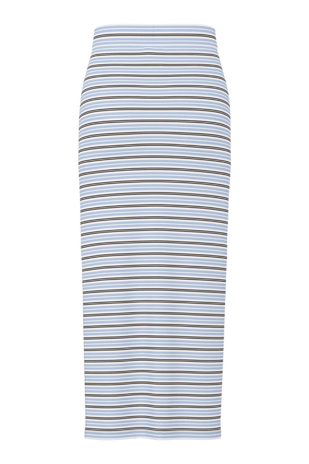 Pieces - Pcjayjay Slit Skirt - 4979597 Cashmere Blue Delicioso/White Nederdele 
