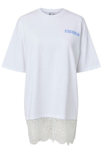 Pieces - Pcjoda Ss Oversized Tee - 5197990 Bright White Stockholm T-shirts 