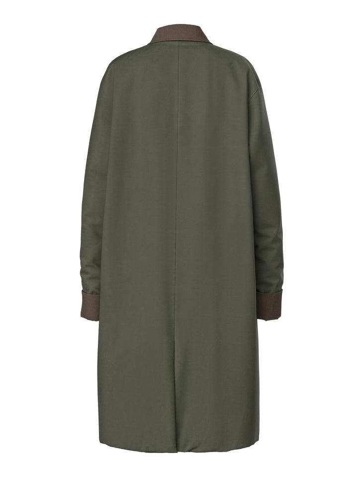 Pieces - Pcjorma Long Corduroy Jacket - 4881893 Forest Night Hot Fudge Frakker 