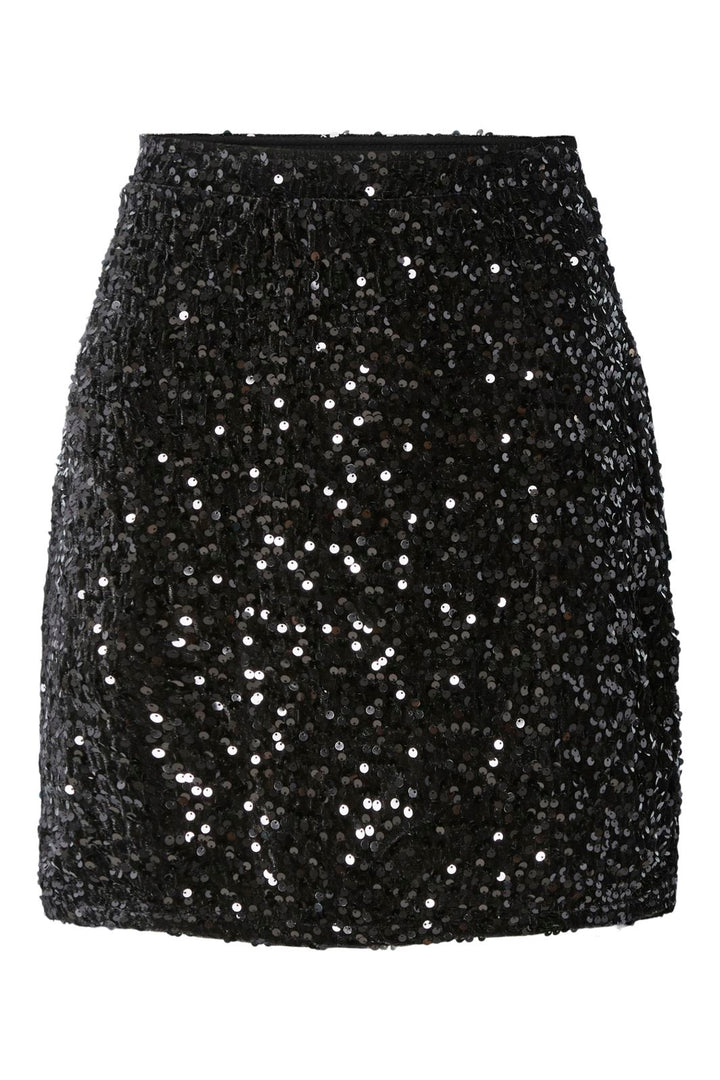 Pieces - Pckammy New Short Skirt - 5168951 Black Black Sequins